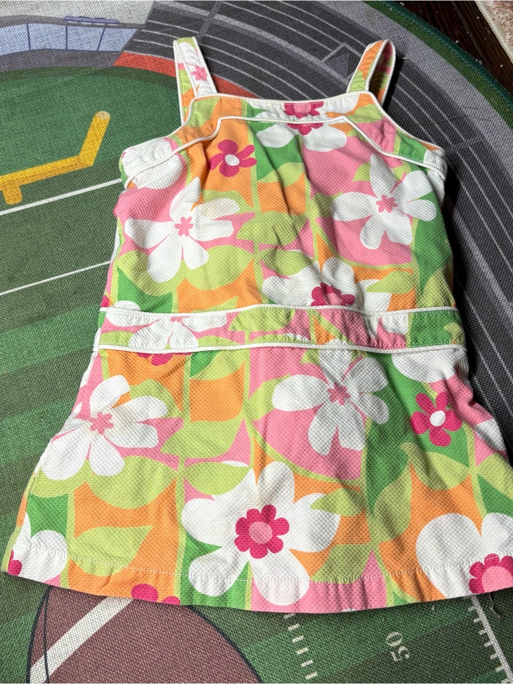 Gymboree Pink And Orange Flower Summer Sleeveless Dress - Girls 4